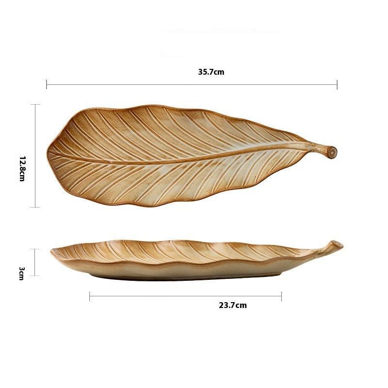 Golden Leaf Plate