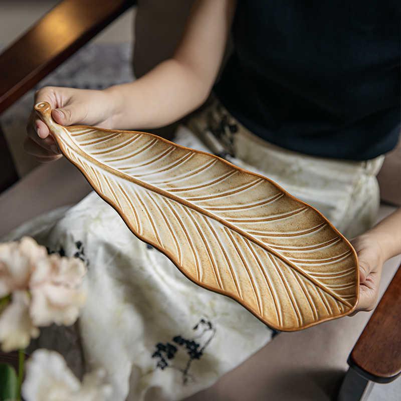 Golden Leaf Plate