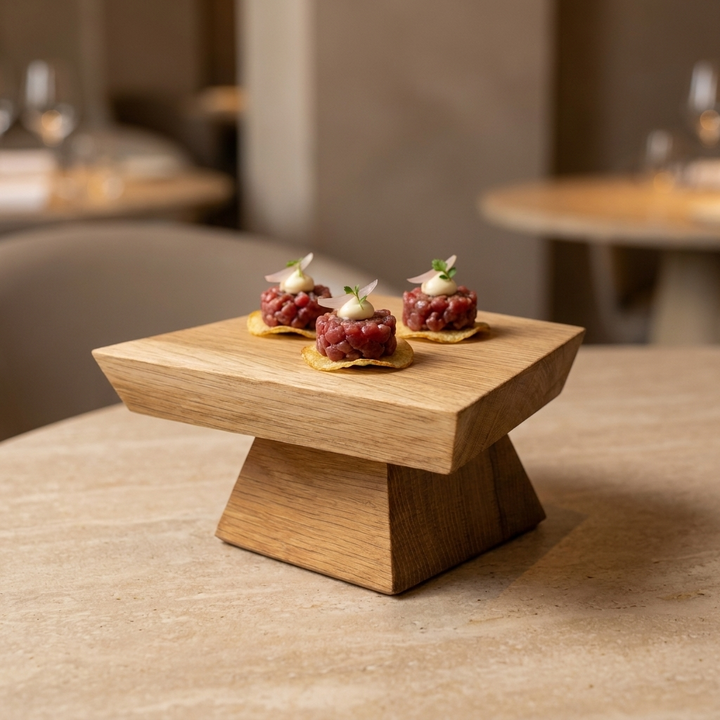 Plinto de Roble - Pedestal para servir