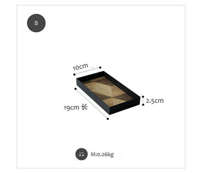 Plateau de service en bois de fer