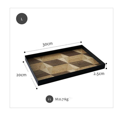 Plateau de service en bois de fer