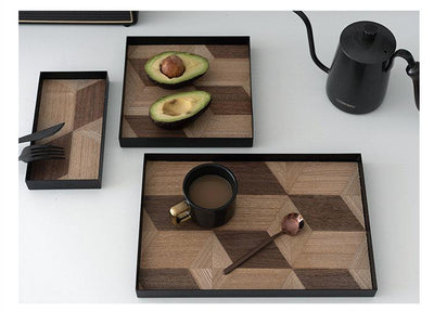 Plateau de service en bois de fer