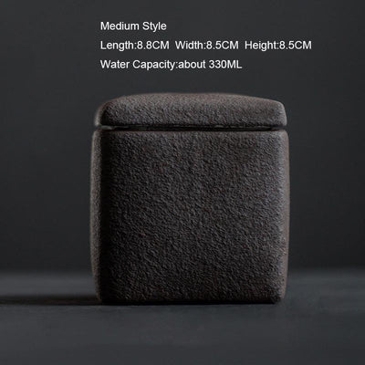 Charbon de bois - Assiette carrée