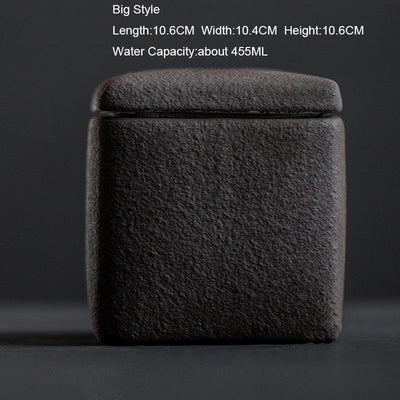 Charbon de bois - Assiette carrée