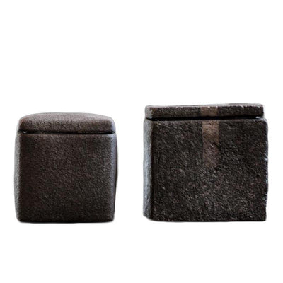 Charbon de bois - Assiette carrée