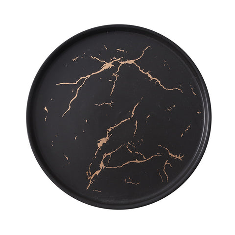 Noir Gold Rush Ceramic Plate