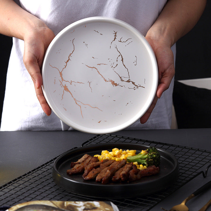 Noir Gold Rush Ceramic Plate