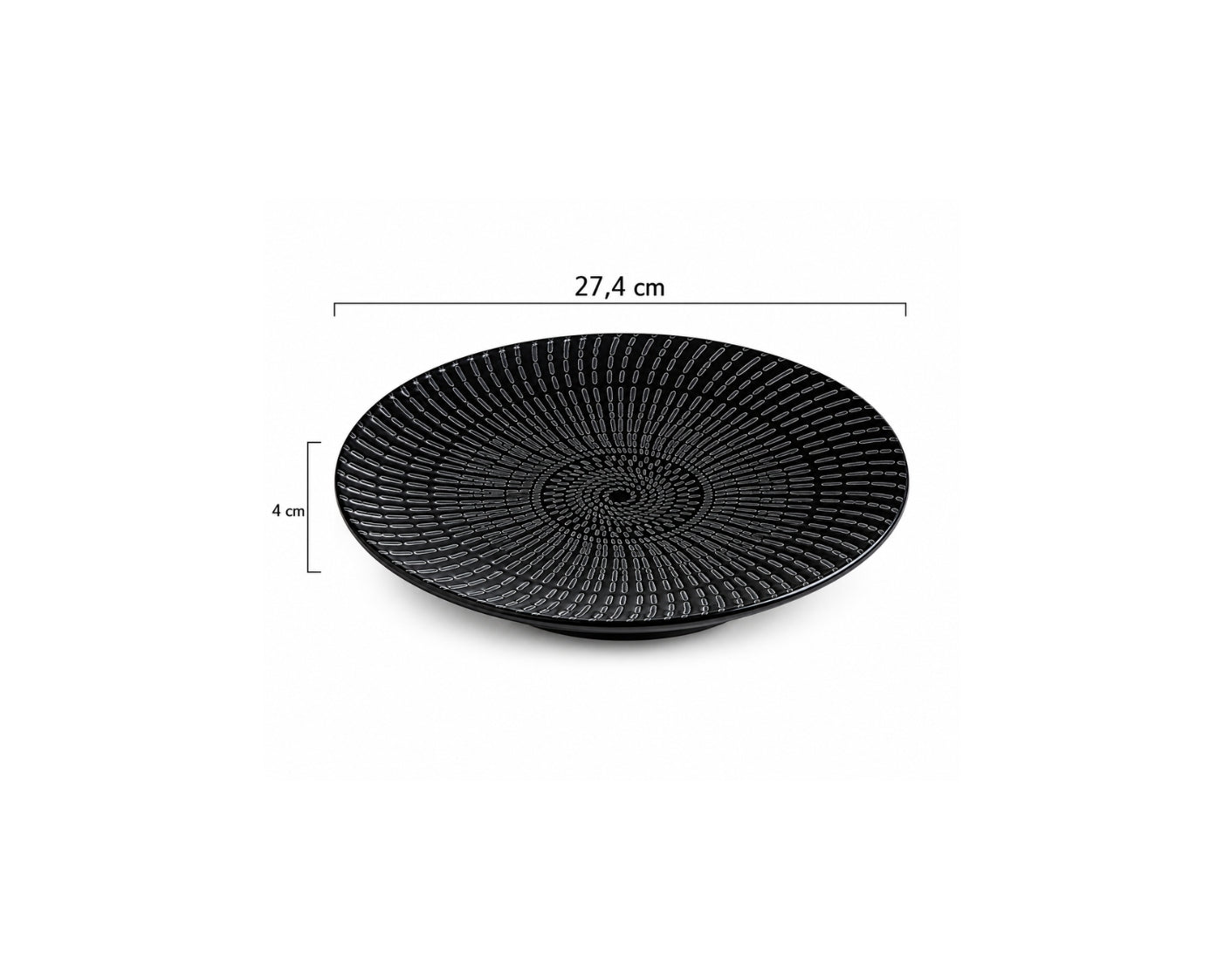 Spirale Nera - Piatto