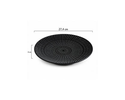 Spirale Nera - Piatto