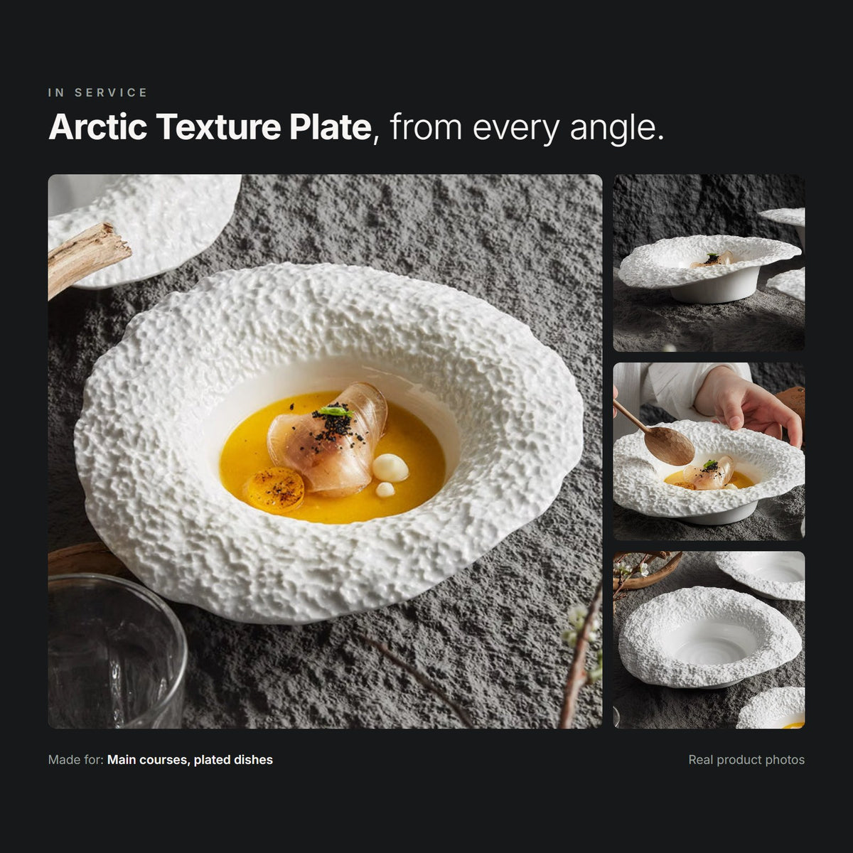 Arctic Texture Plate in service – real product photos