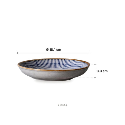 Blue Rain - Plate Small – dimensions: diameter 18.1 cm, height 3.3 cm