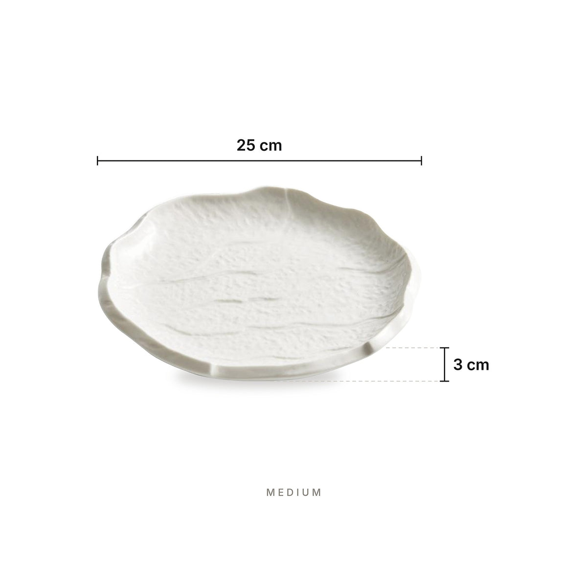Elysium Aurora - Plate Medium – dimensions: length 25 cm, height 3 cm