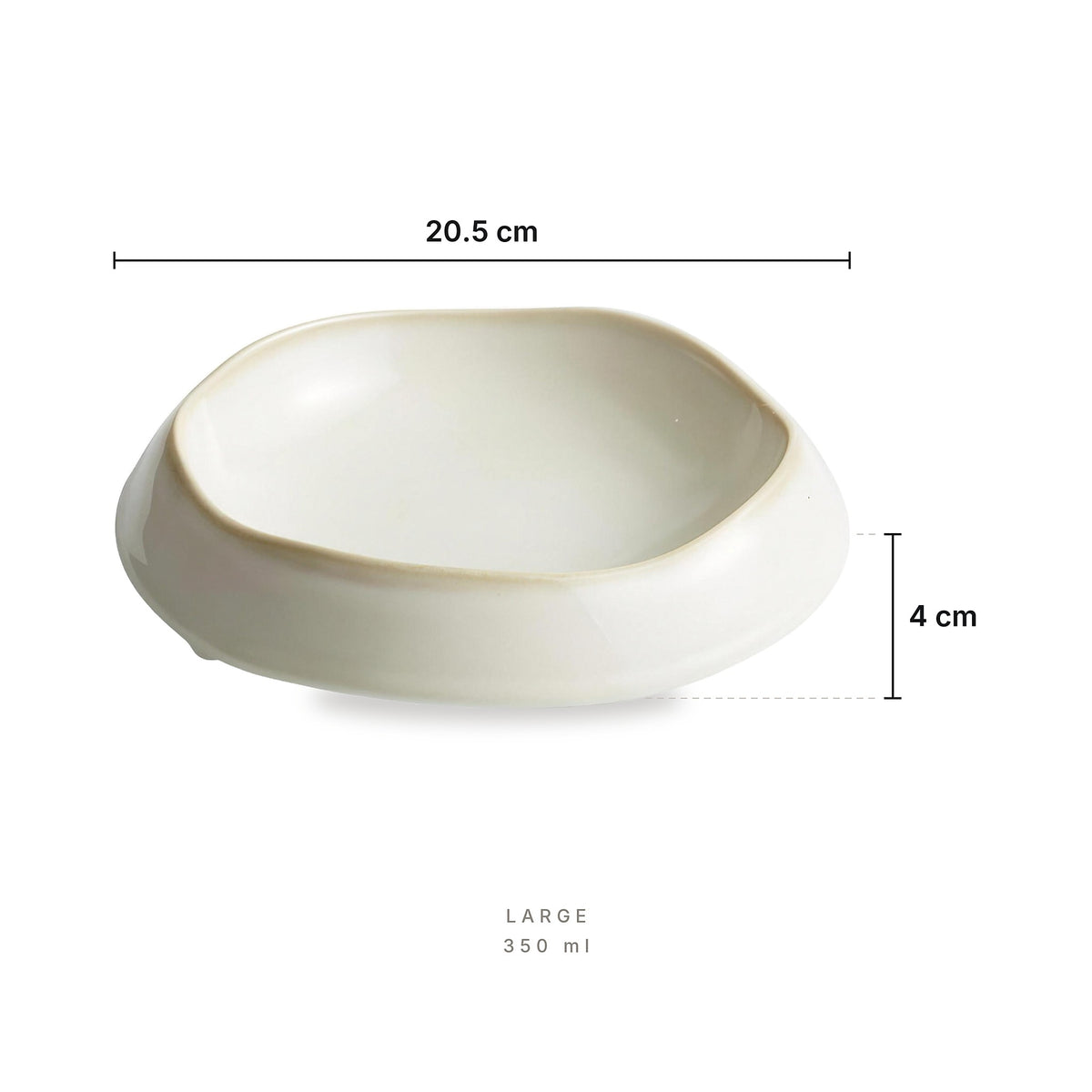 Elysium Creative Gourmet - Plate Large – dimensions: length 20.5 cm, height 4 cm, capacity 350 ml