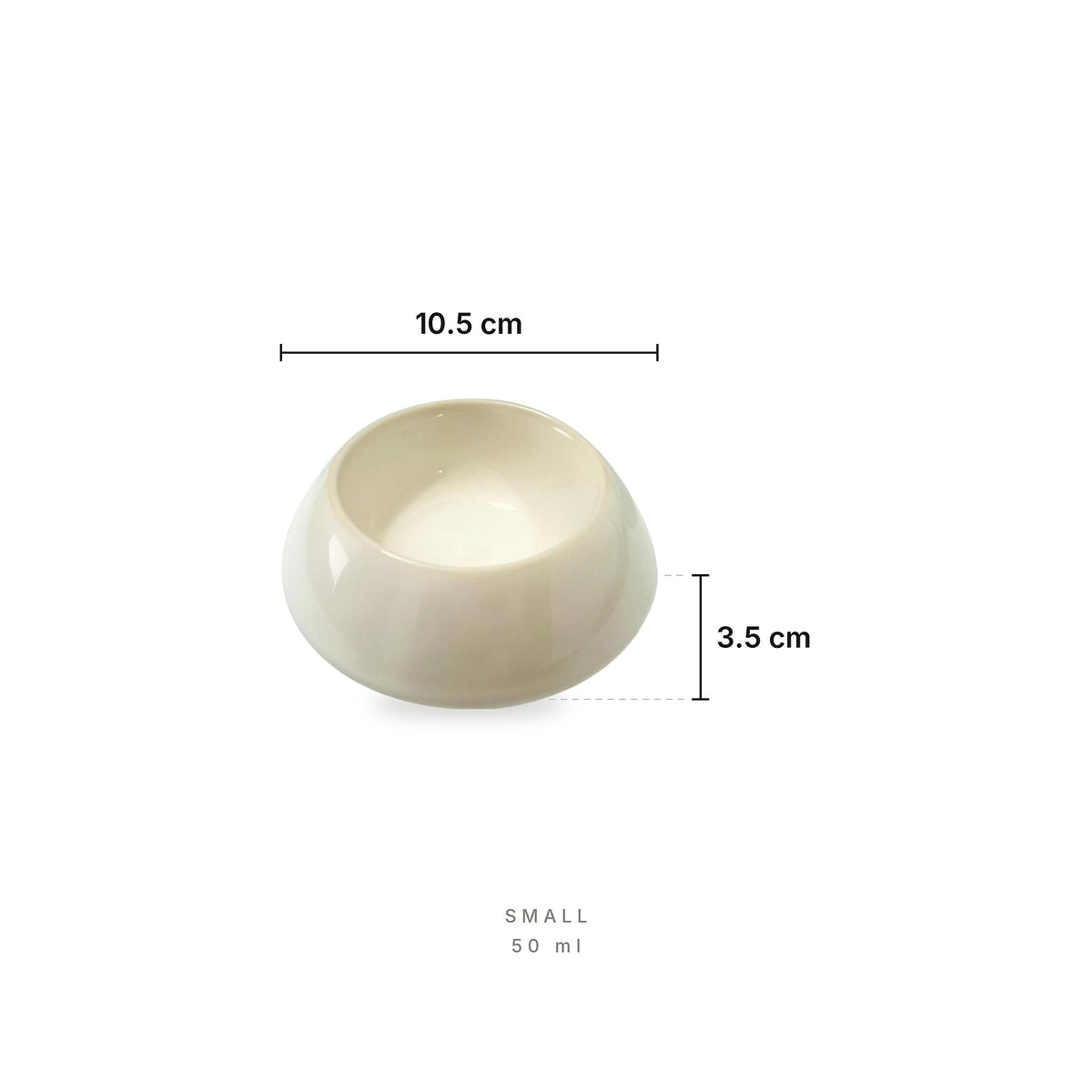 Elysium Creative Gourmet - Plate Small – dimensions: length 10.5 cm, height 3.5 cm, capacity 50 ml