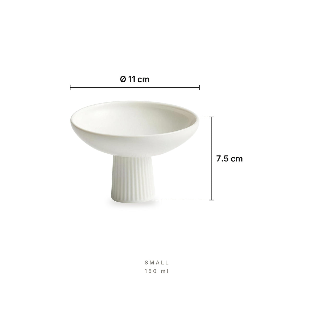 Elysium - Dessert Plate Small – dimensions: diameter 11 cm, height 7.5 cm, capacity 150 ml