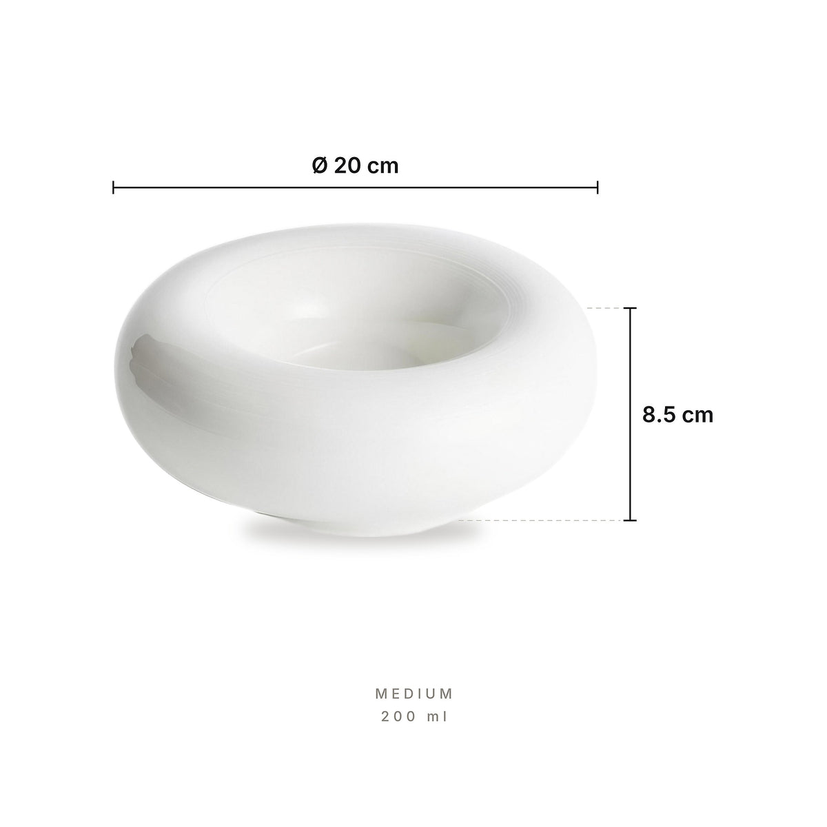 Elysium - Insulation Plate Medium – dimensions: diameter 20 cm, height 8.5 cm, capacity 200 ml