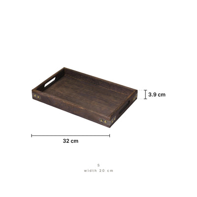 Exotic Wood Serving Tray S – dimensions: length 32 cm, width 20 cm, height 3.9 cm