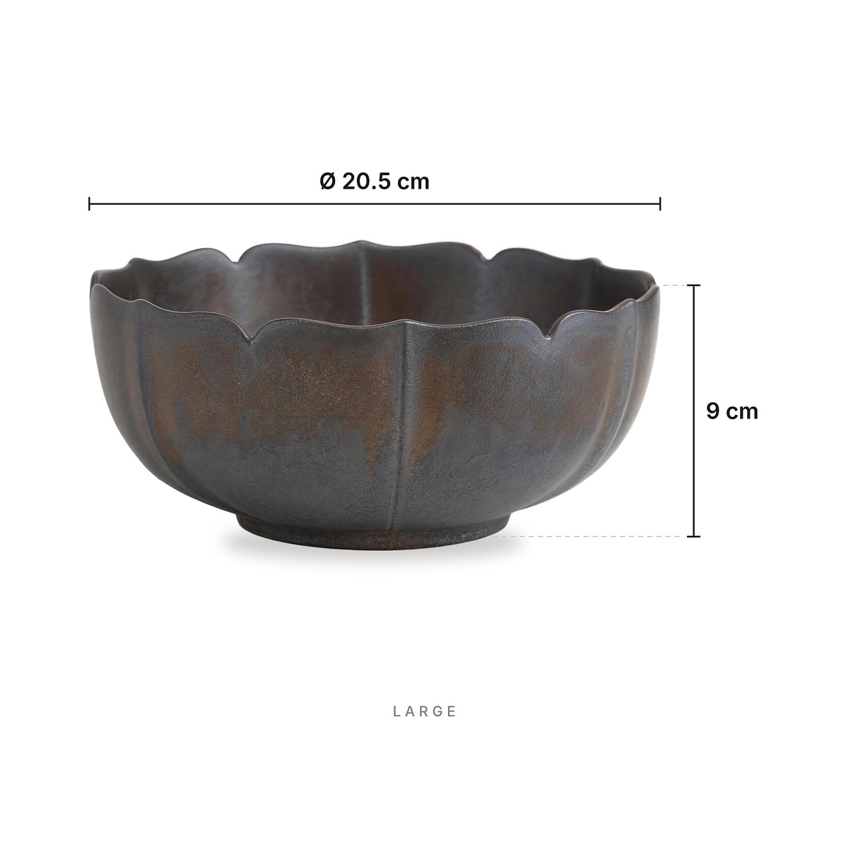 Iron Blossom - Bowl Large – dimensions: diameter 20.5 cm, height 9 cm