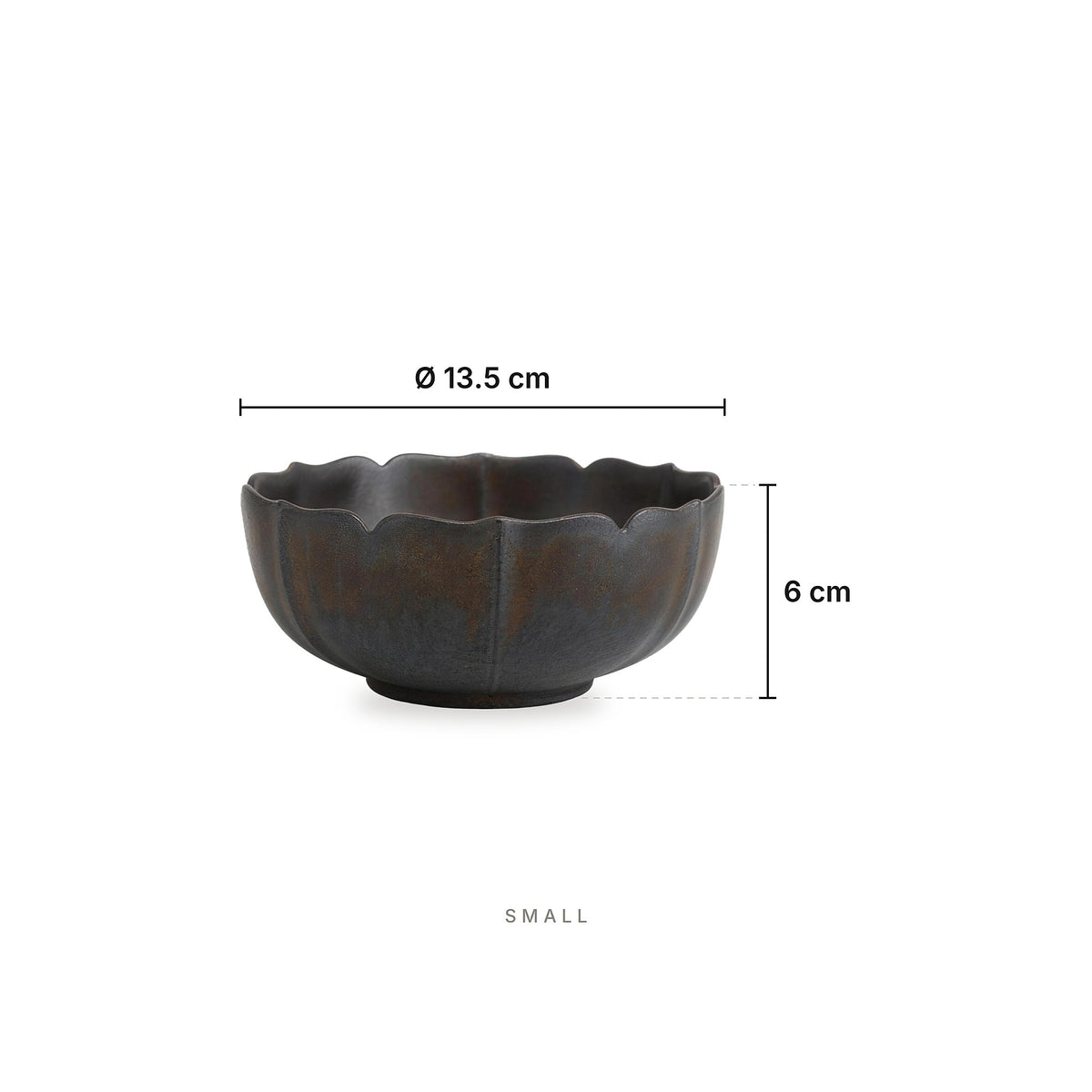 Iron Blossom - Bowl Small – dimensions: diameter 13.5 cm, height 6 cm