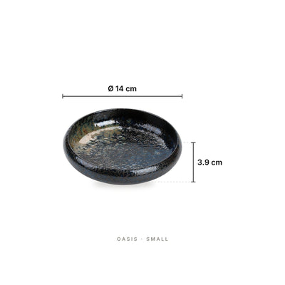 Kyoto Kiln - Plate Oasis Small – dimensions: diameter 14 cm, height 3.9 cm