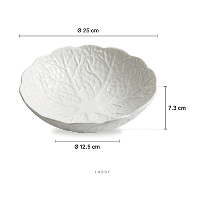 Leaf Structure - Bowl Large – dimensions: diameter 25 cm, height 7.3 cm, base diameter 12.5 cm