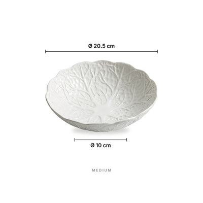Leaf Structure - Bowl Medium – dimensions: diameter 20.5 cm, base diameter 10 cm