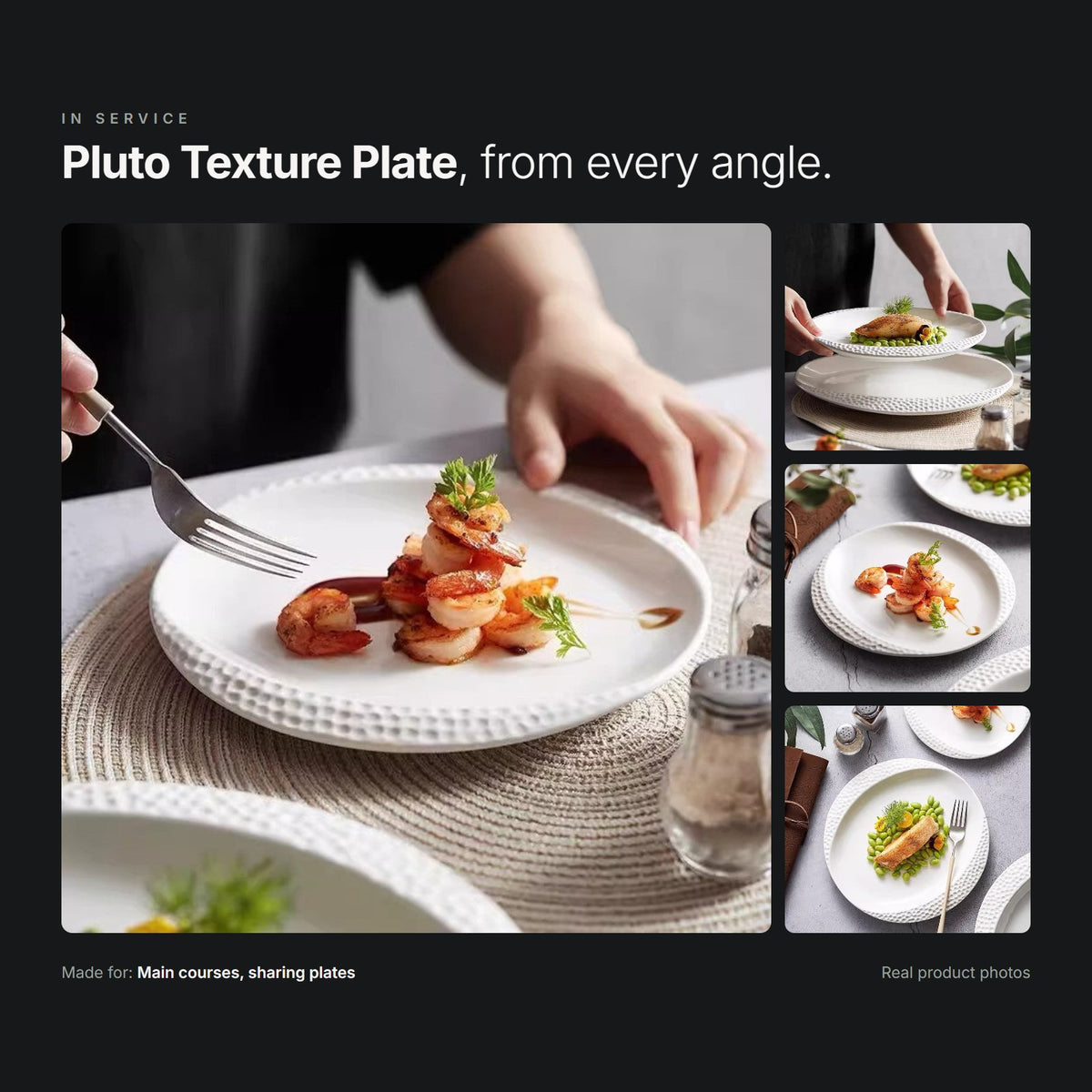 Pluto Texture Plate in service – real product photos