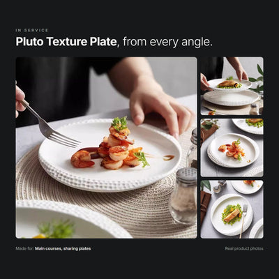 Pluto Texture Plate in service – real product photos