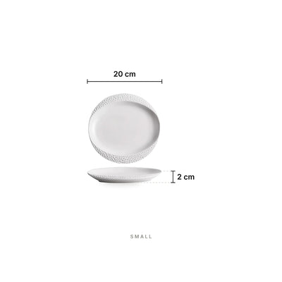 Pluto Texture Plate Small – dimensions: length 20 cm, height 2 cm
