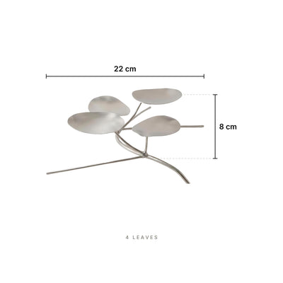 Silver Bough - Serving Branch 4 Leaves – dimensions: length 22 cm, height 8 cm