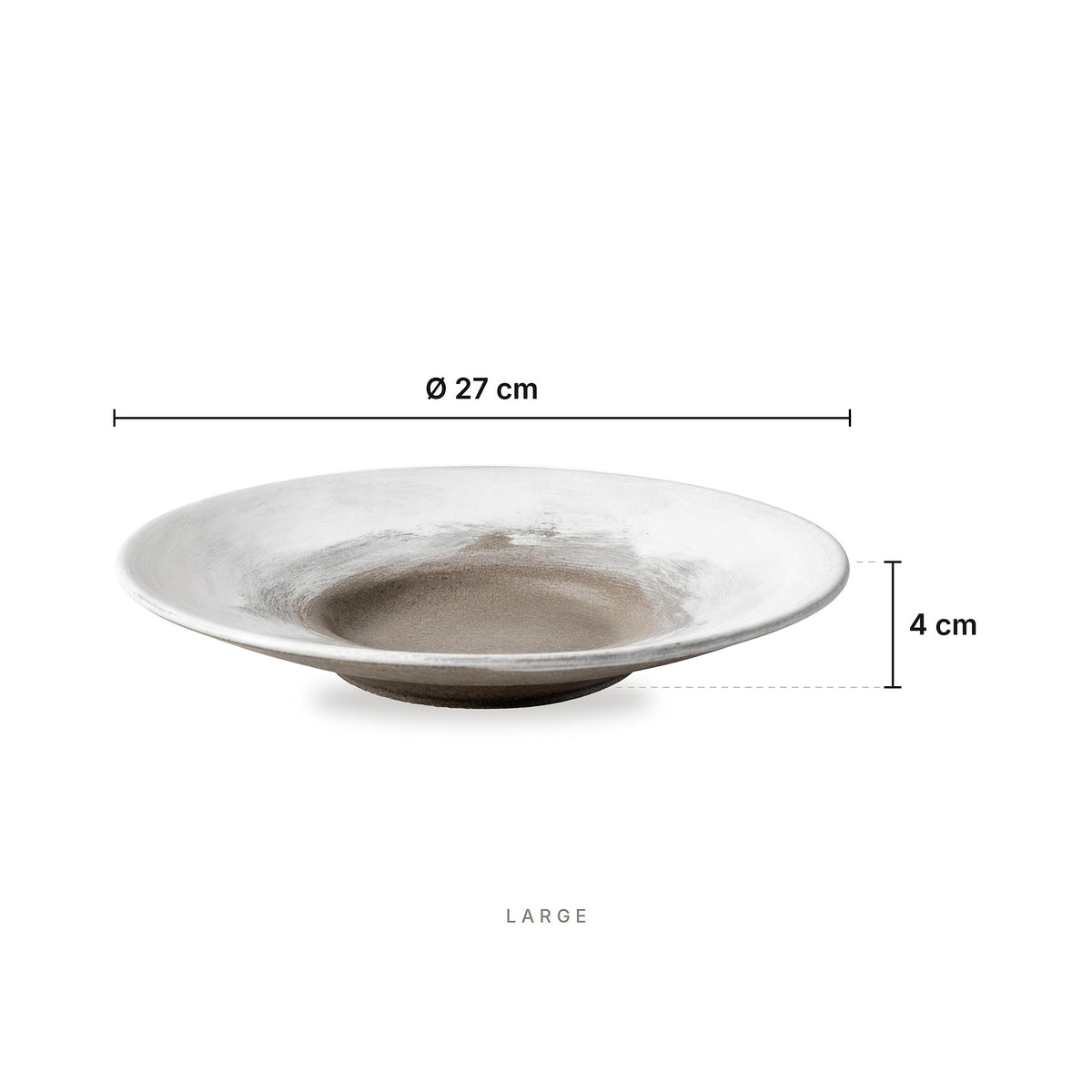 Snö - Plate Large – dimensions: diameter 27 cm, height 4 cm