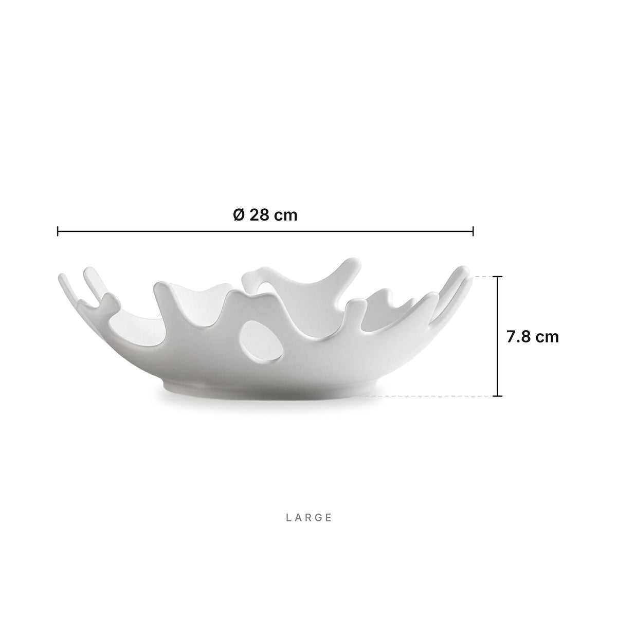 Splash - Bowl Large – dimensions: diameter 28 cm, height 7.8 cm