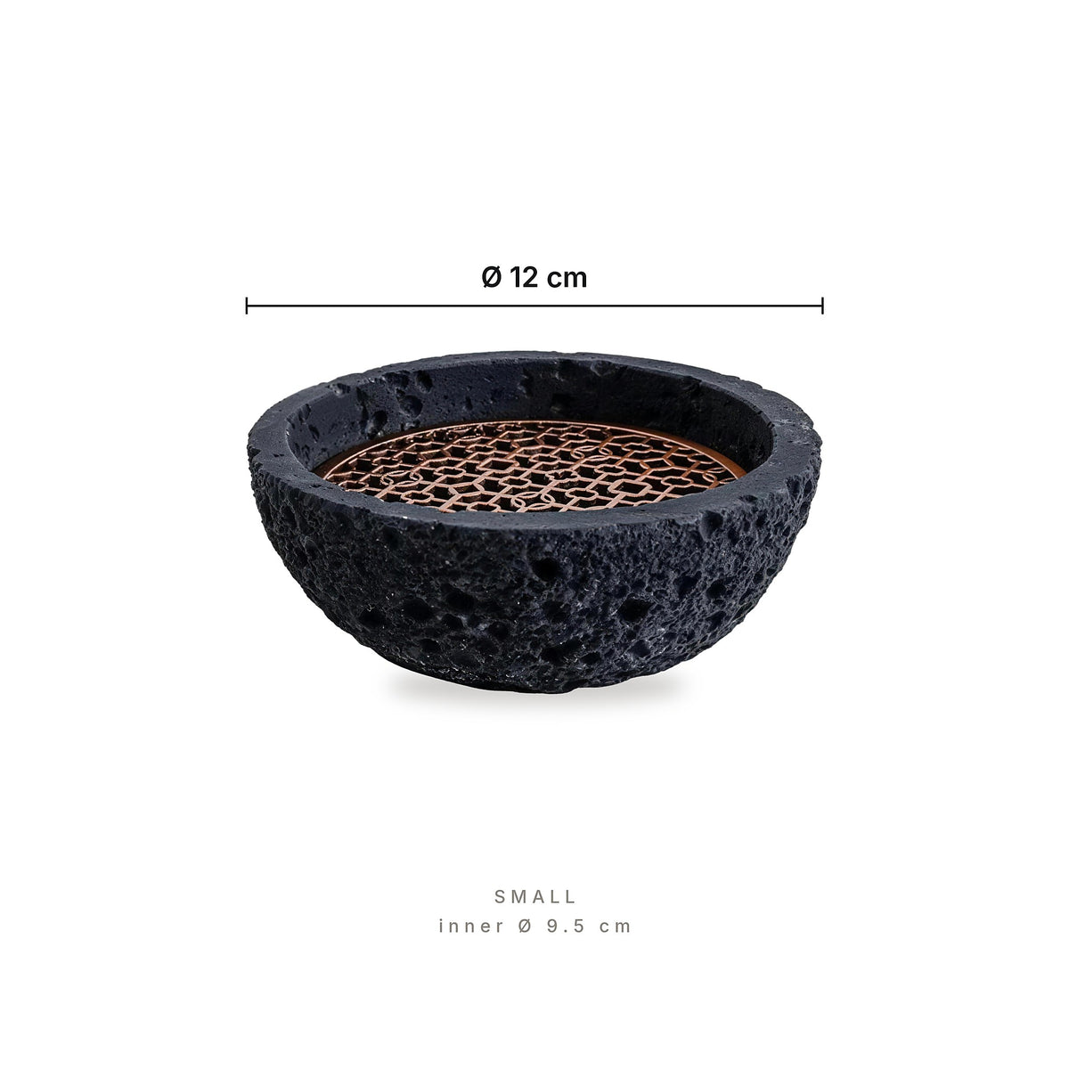 Volcanic Rock - Plate Small – dimensions: diameter 12 cm, inner diameter 9.5 cm