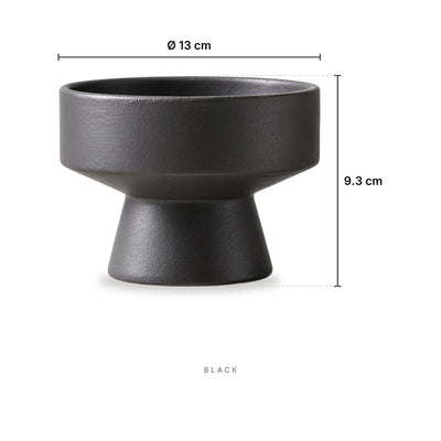 Zen Podium - Serving Platform Black – dimensions: diameter 13 cm, height 9.3 cm