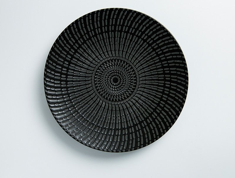 Black Fusion Plate - TableGlow