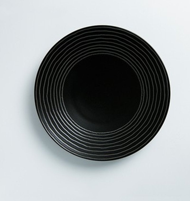 Black Fusion Plate - TableGlow