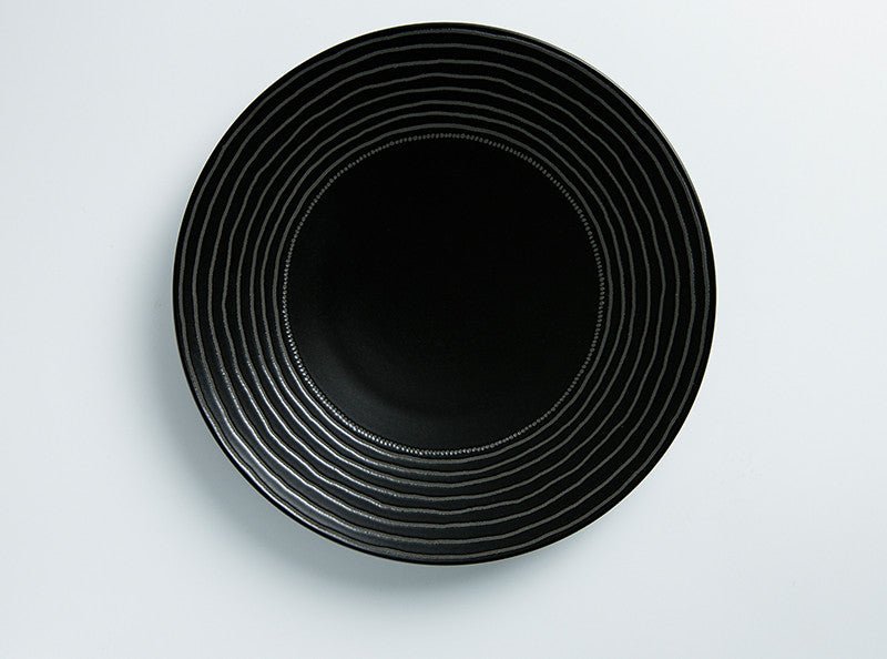 Black Fusion Plate - TableGlow