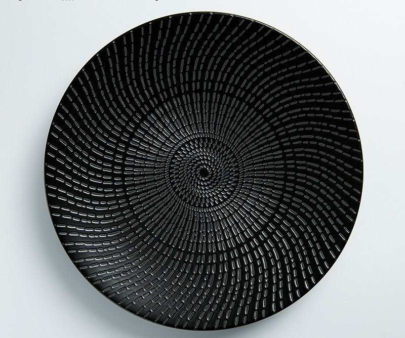 Black Fusion Plate - TableGlow