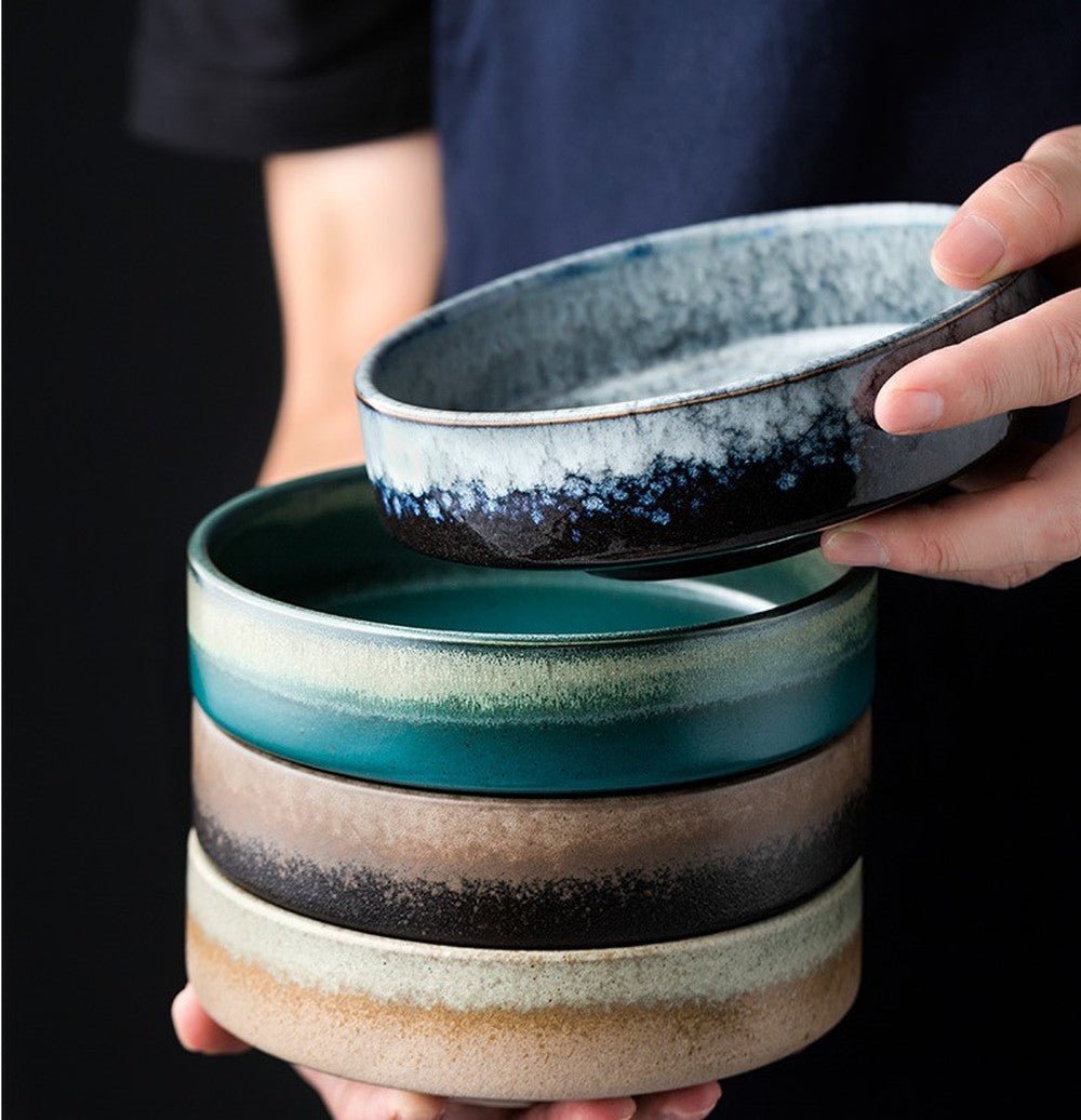 Ceramic Deep Plates in Korean Style - TableGlow