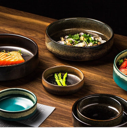 Ceramic Deep Plates in Korean Style - TableGlow