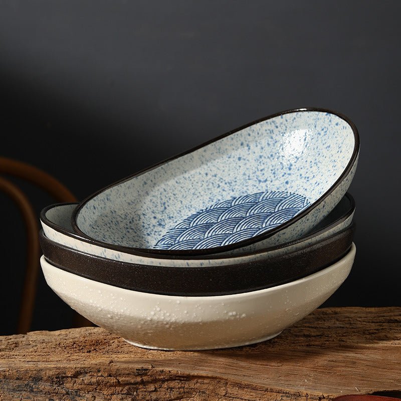 Japanese-style Ceramic Salad Plates - TableGlow