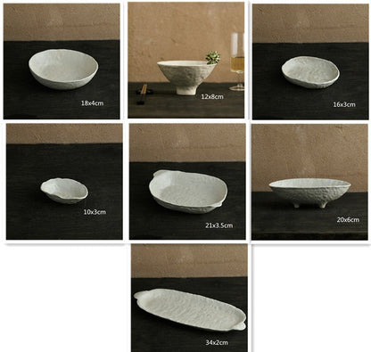 Stoneware Irregular Personalized Plates - TableGlow