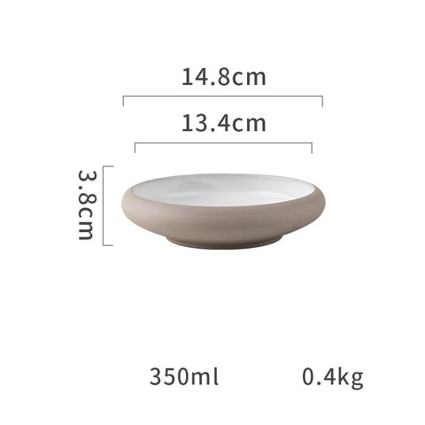 Thick Edge Ceramic Plate - TableGlow