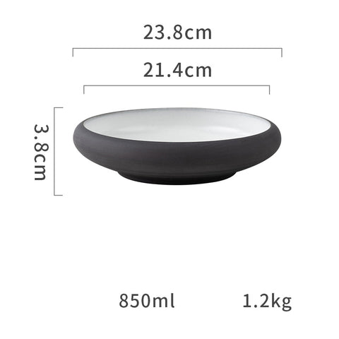 Thick Edge Ceramic Plate - TableGlow