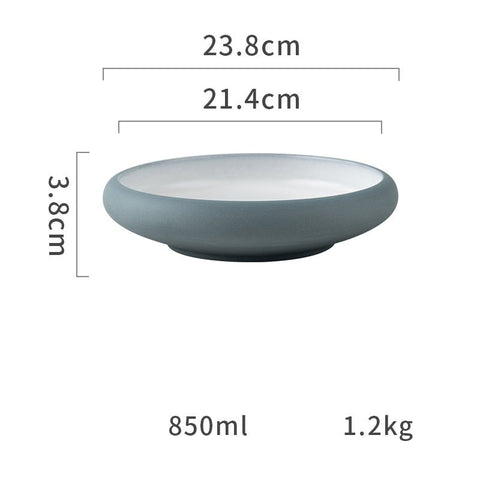 Thick Edge Ceramic Plate - TableGlow