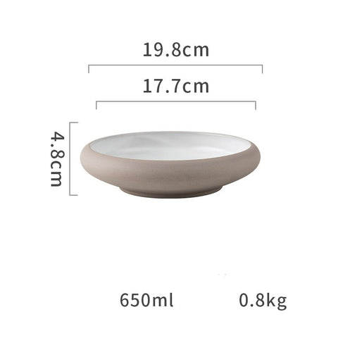 Thick Edge Ceramic Plate - TableGlow