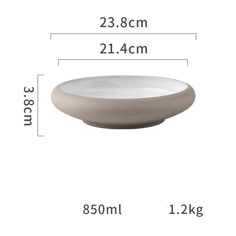 Thick Edge Ceramic Plate - TableGlow