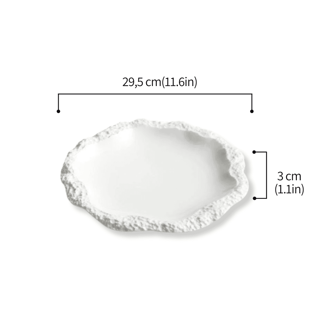 Blanc baroque - Assiette