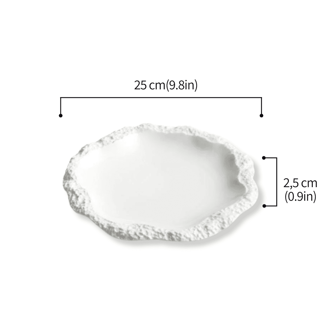 Blanc baroque - Assiette