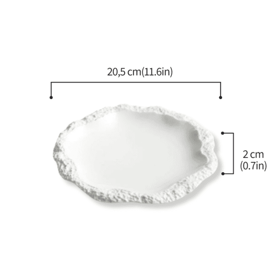 Blanc baroque - Assiette